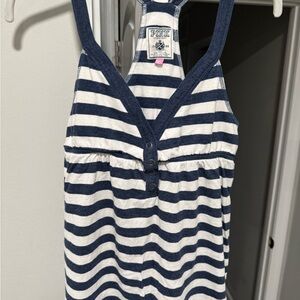Victoria's Secret Blue and White Striped Tank